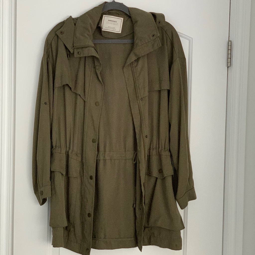 Zara Basic Surplus Hooded Jacket